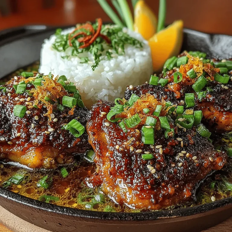 Sticky orange glazed chicken is a delightful dish that perfectly balances sweet and savory flavors, making it a favorite among both children and adults. This vibrant meal not only tantalizes the taste buds with its rich, citrusy glaze but also adds a splash of color to your dinner table, making it an eye-catching choice for family gatherings or weeknight dinners. The simplicity of preparation means that even novice cooks can create this dish without feeling overwhelmed.