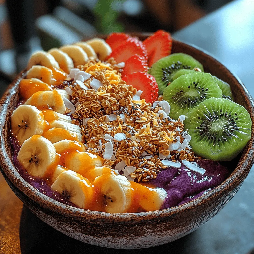 In recent years, açaí bowls have surged in popularity, becoming a staple in health-conscious diets across the globe. The combination of vibrant colors and nutritious ingredients makes them not only visually appealing but also a deliciously satisfying meal option. These bowls serve as a versatile canvas for a variety of toppings and flavors, providing a refreshing and energizing way to start your day or enjoy as a midday snack. Among the many exciting variations, the Tropical Açaí Bowl stands out, offering a delightful fusion of tropical fruits and the nutrient-rich açaí berry.