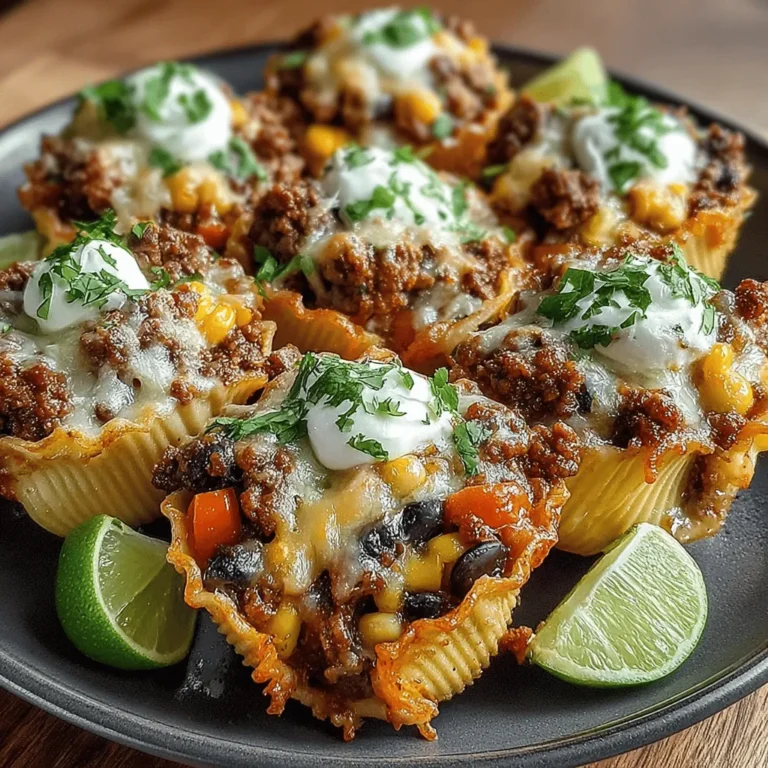 If you’re on the lookout for a meal that brilliantly combines the vibrant flavors of tacos with the comforting essence of pasta, look no further than Spicy Turkey Taco Pasta Shells. This dish not only tantalizes the taste buds but also offers a satisfying and nutritious option for busy weeknights or laid-back family dinners. Imagine large pasta shells generously stuffed with a spicy turkey filling, served with a gooey melted cheese topping — it’s a dinner that promises to please everyone at the table.