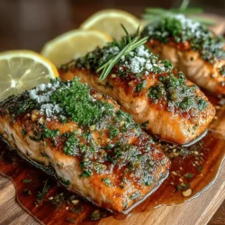 Garlic Herb Baked Salmon Delight