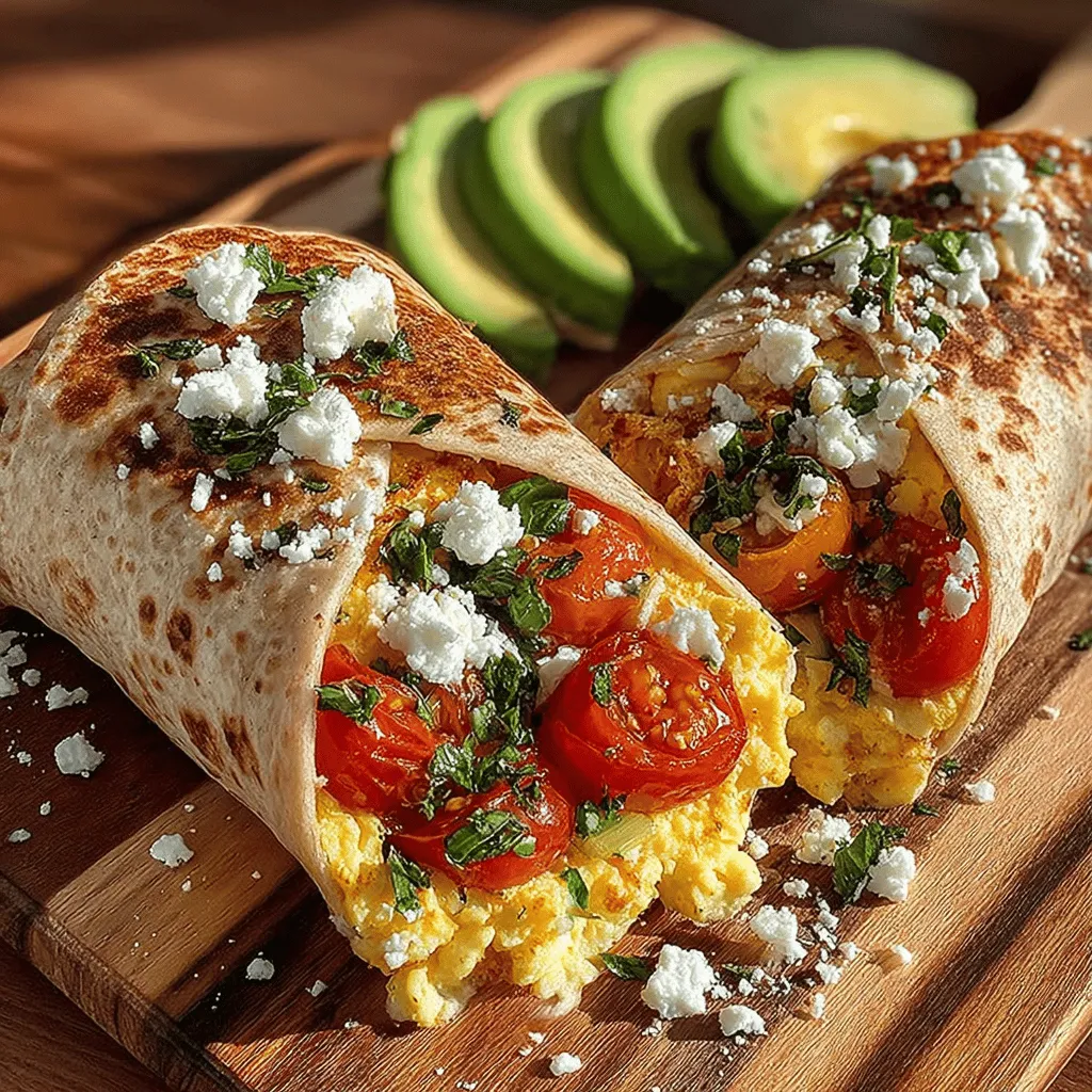If you're looking for a meal that marries nutrition with mouthwatering flavors, look no further than Basil-Infused Tomato Delight Wraps. This recipe offers a vibrant combination of fresh ingredients, making it an ideal choice for breakfast, lunch, or even a light dinner. With its quick preparation and healthy components, this wrap is not only easy to make but also packed with nutrients, ensuring you stay energized throughout the day. The essence of this dish lies in the harmonious blend of basil, ripe tomatoes, and fluffy scrambled eggs, all encased in a wholesome wrap that elevates your dining experience to new heights.