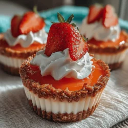 To create these delicious Frozen Strawberry Yogurt Pretzel Cups, it’s essential to understand the main components of the recipe. Each ingredient plays a crucial role in achieving the perfect balance of flavors and textures.