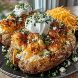 If you’re looking for a dish that masterfully balances health, taste, and satisfaction, look no further than Buffalo Cauliflower Loaded Baked Potatoes. This innovative recipe takes the beloved classic of loaded baked potatoes and gives it a modern twist by incorporating spicy buffalo cauliflower. The result is a dish that not only satisfies cravings but also aligns with the growing trend of plant-based meals. As more people seek wholesome alternatives to traditional comfort foods, this recipe stands out by delivering a robust flavor profile and a hearty texture without sacrificing nutrition.