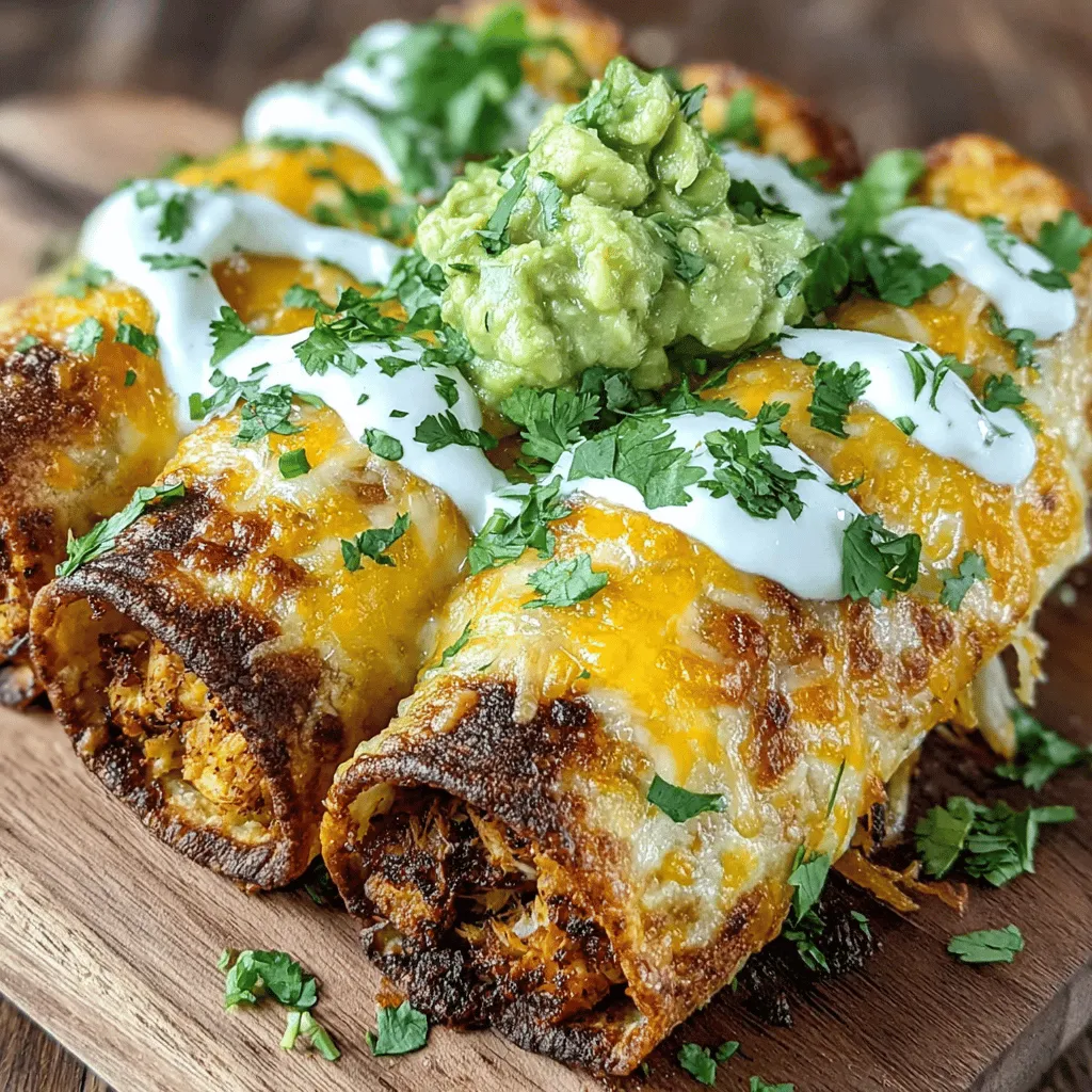 Taquitos, a beloved staple in Mexican cuisine, have captured the hearts and taste buds of food lovers around the world. These delightful rolled tortillas, typically filled with a variety of savory ingredients, are often enjoyed as a snack or appetizer. Traditionally, taquitos are fried to achieve that irresistible crispy texture, but as health-conscious eating becomes increasingly popular, many are turning to baked alternatives that do not compromise on flavor or satisfaction. Enter the crispy baked chicken taquitos with avocado crema—a dish that offers all the crunch and deliciousness of its fried counterpart while being a healthier option.