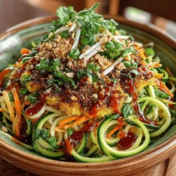 Pad Thai is a beloved staple of Thai cuisine, known for its harmonious blend of sweet, savory, and tangy flavors. Traditionally made with rice noodles, this classic dish has been reimagined in recent years to cater to health-conscious eaters and those seeking lower-carb options. Enter the Zesty Zucchini Noodle Pad Thai Bowls—an innovative twist that swaps out the traditional noodles for fresh, vibrant zucchini noodles. This refreshing adaptation maintains the essence of the original dish while offering a plethora of health benefits.