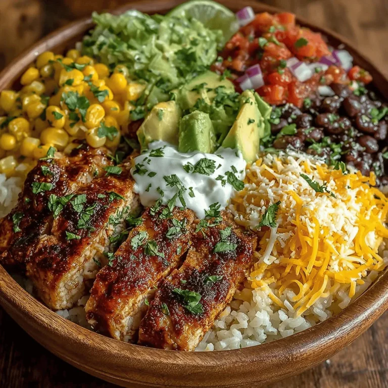 There’s something magical about the vibrant fusion of flavors that Tex-Mex cuisine brings to our tables. From the zesty spices to the fresh ingredients, Tex-Mex dishes offer a delightful array of tastes and textures that make every meal a celebration. Growing up, family gatherings were always filled with laughter and the enticing aromas of my aunt’s kitchen, where she would whip up her famous burrito bowls. Each bowl was a delightful mix of colorful ingredients, creating an adventure for the taste buds. Today, I am excited to share a recipe that embodies that same spirit of joy and togetherness: Tex-Mex Fiesta Chicken Burrito Bowls. This dish is not only bursting with flavor but also incredibly easy to prepare, making it perfect for a weeknight dinner or a festive gathering. Let’s embark on this culinary journey together!