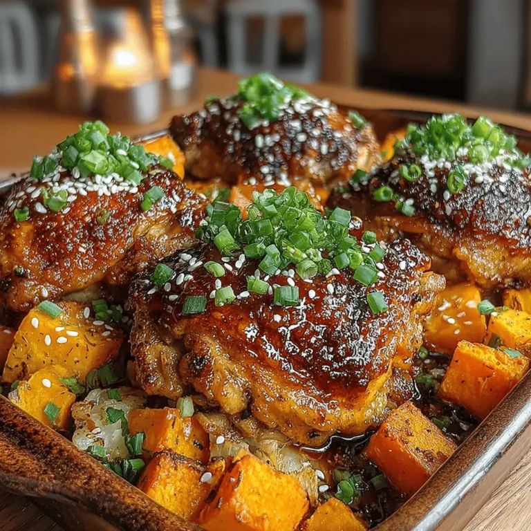 When it comes to comfort food, few dishes can rival the allure of a well-prepared chicken and sweet potato bake. This Sweet & Savory Sticky Glazed Chicken and Sweet Potato Bake is a delightful amalgamation of flavors and textures that come together in one convenient dish. Featuring tender, juicy chicken thighs enveloped in a sticky glaze, paired with the natural sweetness and earthy flavor of roasted sweet potatoes, this recipe not only satisfies the palate but also nourishes the body.