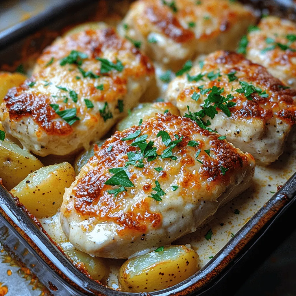 When preparing the Creamy Garlic Chicken and Potato Bake, the importance of tasting and adjusting seasonings cannot be overstated. The balance of flavors can make or break the dish, so it’s essential to sample the creamy sauce as you go. Start by seasoning lightly, as you can always add more salt, pepper, or garlic powder later. Remember, the chicken will absorb some flavor during cooking, so consider the overall seasoning when you taste.