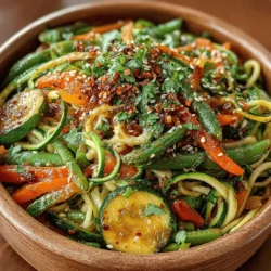 Zesty Zucchini Noodle Stir Fry: A Healthy and Flavorful Dish