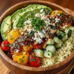 In today’s fast-paced lifestyle, the demand for quick, healthy meals has surged. With busy schedules and the constant juggling of responsibilities, many individuals and families are seeking ways to streamline their meal preparation without sacrificing nutrition. Enter the No-Cook Couscous Lunch Bowl—an innovative solution that caters to those who want a satisfying, nutritious meal without the hassle of extensive cooking. This dish not only embodies convenience but also celebrates the vibrant flavors and textures of fresh ingredients, making it an ideal choice for lunch at home, work, or even on the go.