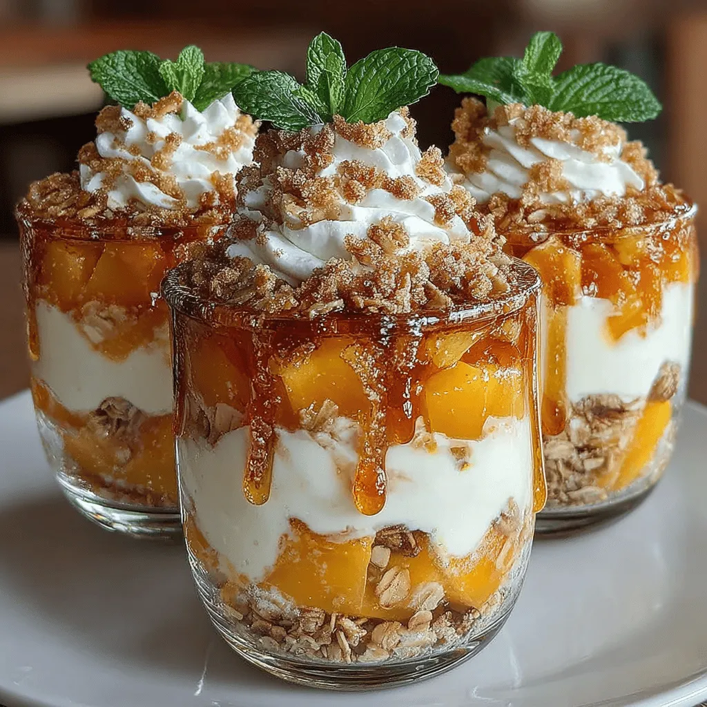 In the world of desserts, yogurt cups are quickly becoming a versatile favorite among health-conscious individuals and sweet-toothed enthusiasts alike. These delightful treats combine the creamy texture of yogurt with a variety of toppings, making them customizable for any palate. One particularly enticing variation is the Peach Cobbler Yogurt Cups. This recipe brings together the sweet, juicy flavor of peaches, the tanginess of yogurt, and the satisfying crunch of granola, creating a refreshing dessert that is both delicious and nutritious.