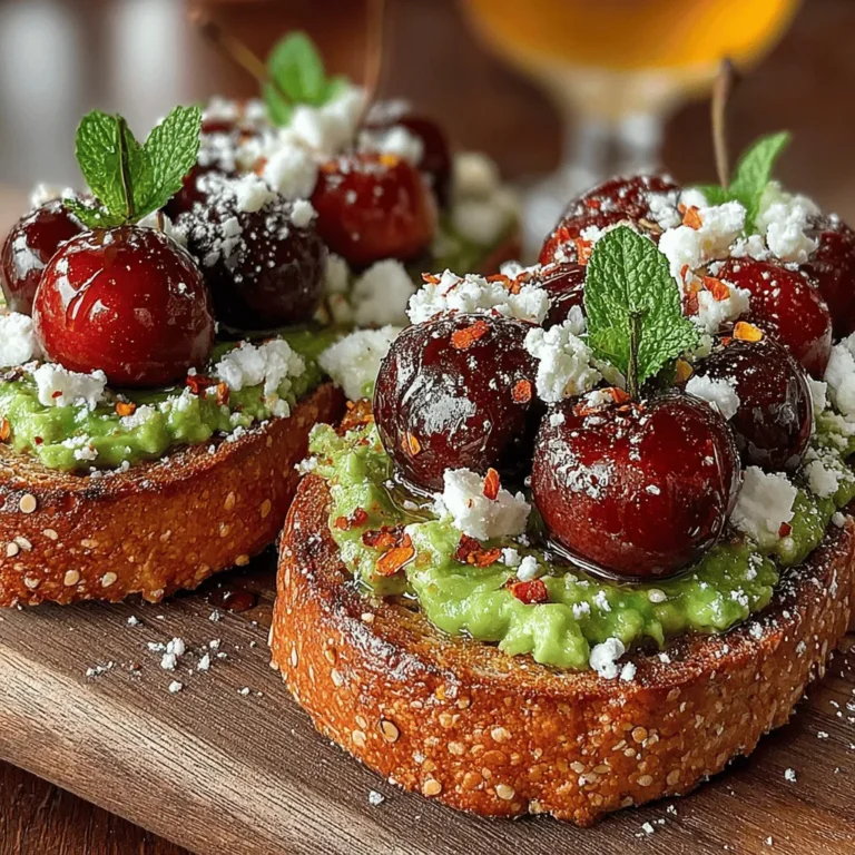 In recent years, avocado toast has surged in popularity, becoming a staple on breakfast and brunch menus across the globe. This delicious dish has evolved from a simple spread on toasted bread to a canvas for culinary creativity, allowing food enthusiasts to experiment with various toppings, flavors, and textures. One delightful twist on this classic favorite is the Cherry Avocado Toast Delight, which marries the creamy richness of ripe avocados with the vibrant sweetness of fresh cherries. This unique combination not only tantalizes the taste buds but also provides a plethora of nutritional benefits.