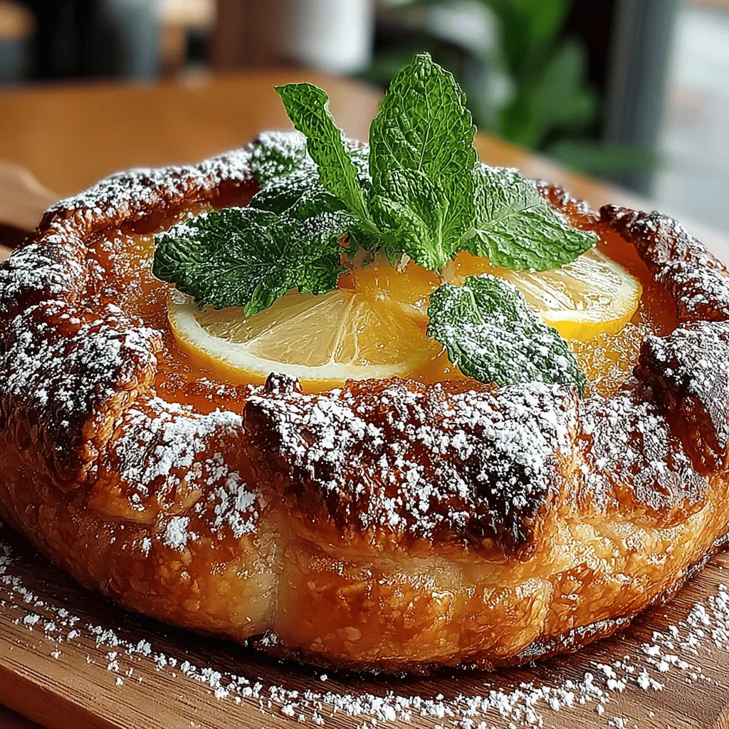 When it comes to desserts that resonate with the essence of spring and summer, few can compete with the Zesty Crispy Lemon Galette. This delightful pastry combines a flaky, buttery crust with a vibrant lemon filling that bursts with flavor. The bright, zesty notes of lemon make this galette an irresistible choice for those who appreciate the refreshing qualities of citrus desserts. Whether you’re serving it at a family gathering, a casual brunch, or simply indulging yourself after a long day, this galette is sure to impress.