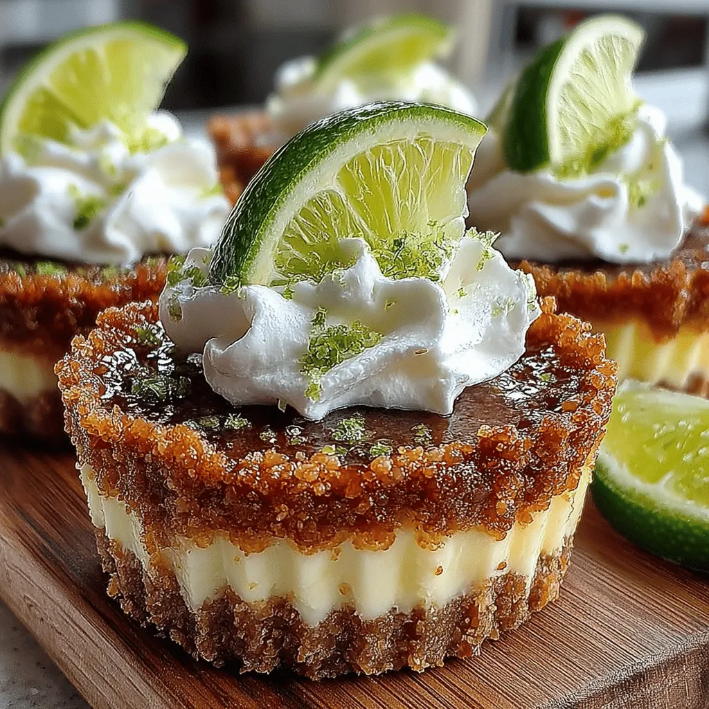Discover the refreshing taste of summer with our Zesty Mini No-Bake Key Lime Pies. These delightful individual-sized treats are an ideal solution for warm-weather gatherings, backyard barbecues, or simply as a light dessert to enjoy any time of the year. Each mini pie encapsulates the classic flavors of key lime pie in a charming format that is not only visually appealing but also incredibly satisfying. The combination of creamy filling and crunchy graham cracker crust creates a harmonious balance that will leave your taste buds craving more.