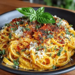 If you like a bit of heat, incorporating red pepper flakes into your Creamy Roasted Red Pepper Alfredo is your go-to option! A teaspoon or two can elevate the dish with a pleasant warmth that complements the rich creaminess beautifully. Adjust the amount based on your spice tolerance and personal preference.