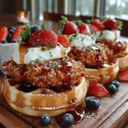 Now that we have our ingredients ready, let’s get started on the preparation! Follow these steps to create a delightful combination of crispy chicken and fluffy waffles that are perfect for sliders.