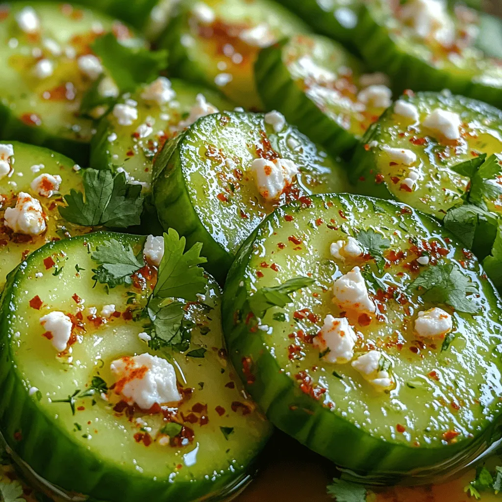 Crunchy Chili Lime Cucumber Bites are the epitome of a refreshing and flavorful appetizer, perfect for summer gatherings, picnics, or as a light snack any time of the year. These bites are not just a treat for the taste buds; they also offer a vibrant burst of color and freshness that can elevate any dining experience. With their exciting combination of zesty lime, spicy chili, and crisp cucumbers, these bites are sure to impress guests while keeping health-conscious eaters satisfied.