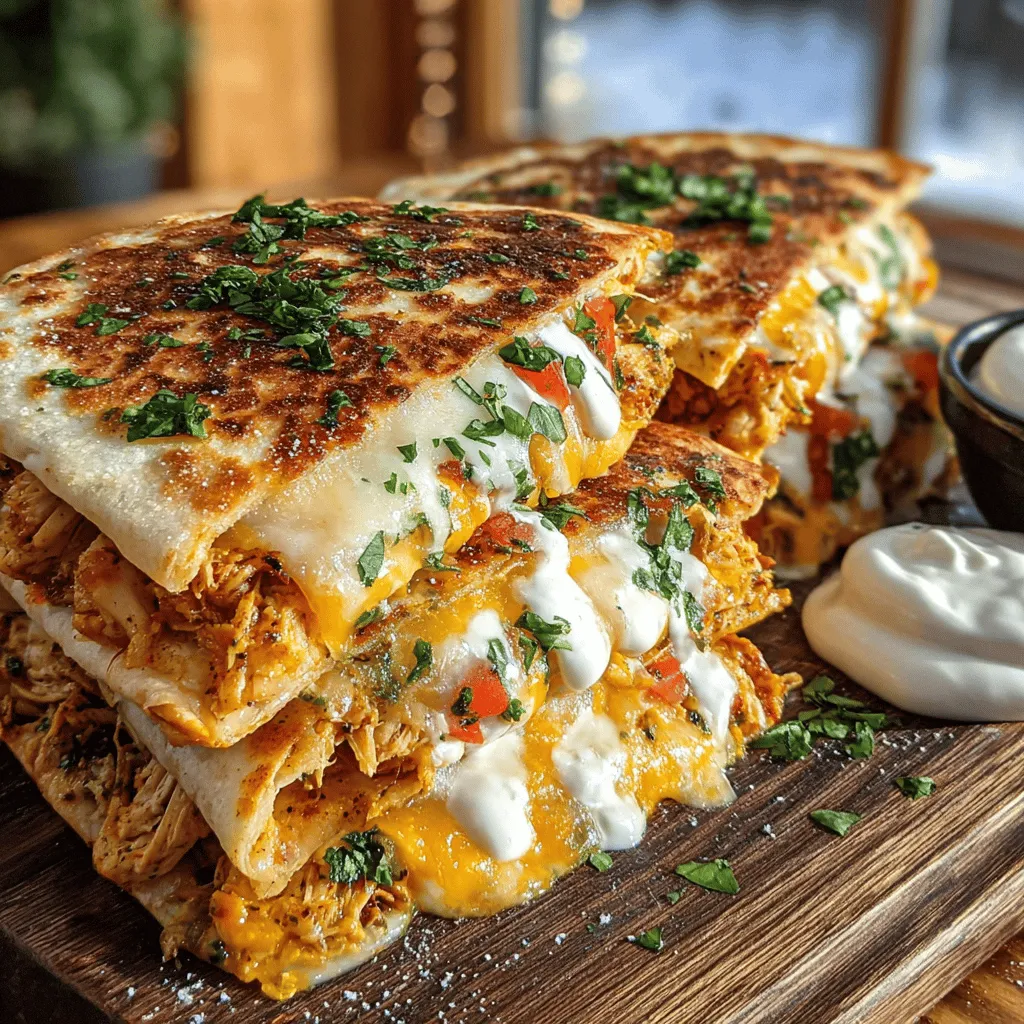 When it comes to quick, satisfying meals, few dishes can rival the quesadilla. The Crispy Chicken Pesto Quesadilla Wedges take this beloved classic to a new level by combining the savory goodness of cooked chicken and the aromatic richness of basil pesto. This delightful fusion of flavors and textures offers a comforting yet gourmet experience, making it an irresistible option for both casual family dinners and entertaining guests.