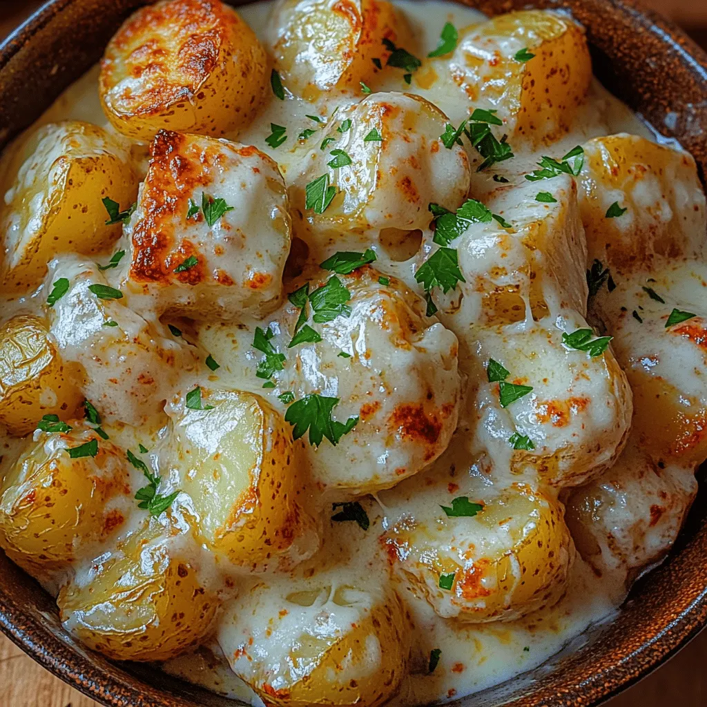 When it comes to comfort food, few dishes can rival the creamy richness of Garlic Parmesan Potatoes. This delightful side dish combines the earthy flavors of baby potatoes with the robust tang of garlic and the unmistakable creaminess of Parmesan cheese. Ideal for any meal, Creamy Garlic Parmesan Potatoes are not just a treat for the taste buds; they also bring a warm, inviting presence to your dining table, making them an excellent choice for family dinners, special occasions, or casual gatherings with friends.