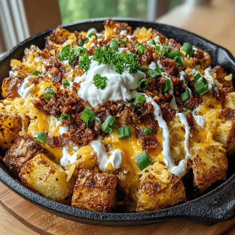Before we dive into the cooking process, let’s gather our ingredients. The beauty of this Cheesy Loaded Potato Skillet lies in its simplicity and the ability to customize it based on your preferences. Here’s what you’ll need:
