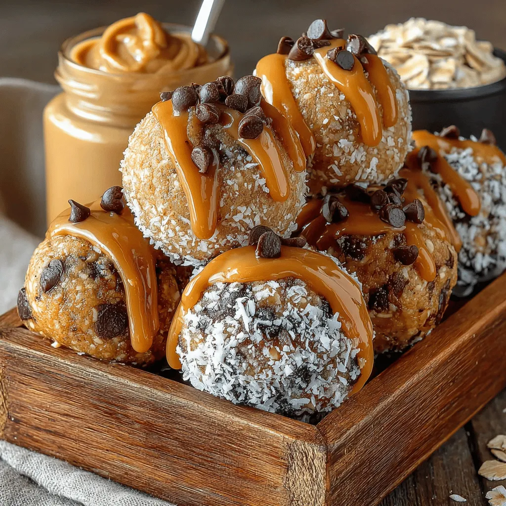 Peanut Butter Coconut Energy Bites are an ideal snack for anyone looking to fuel their day with a nutritious and satisfying treat. These delectable bite-sized snacks combine the rich, creamy flavor of peanut butter with the tropical essence of coconut, all while incorporating wholesome ingredients like rolled oats and flaxseed. Whether you're a busy professional, an athlete, or simply someone in need of a healthful pick-me-up, these energy bites offer a convenient solution that is both tasty and nourishing.