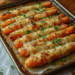 If you're on the hunt for a delectable side dish or a guilt-free snack, look no further than our Crispy Baked Parmesan Carrots. This recipe brings together the natural sweetness of carrots with a savory, cheesy crust that elevates the humble vegetable into something truly special. Not only do these carrots make for an irresistible accompaniment to dinner, but they can also serve as a delightful, nutritious snack that's perfect for any time of day.