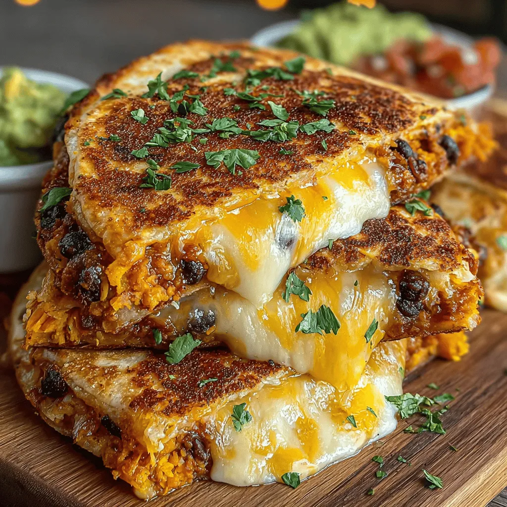 When it comes to crafting a quick, satisfying meal, few options rival the deliciousness and convenience of quesadillas. This particular recipe for Sweet Potato & Black Bean Quesadillas takes a classic favorite and elevates it with the nutritious goodness of sweet potatoes and black beans. These ingredients not only blend harmoniously in terms of flavor but also pack a powerful nutritional punch, making this dish a standout choice for anyone seeking a healthier yet delicious meal.