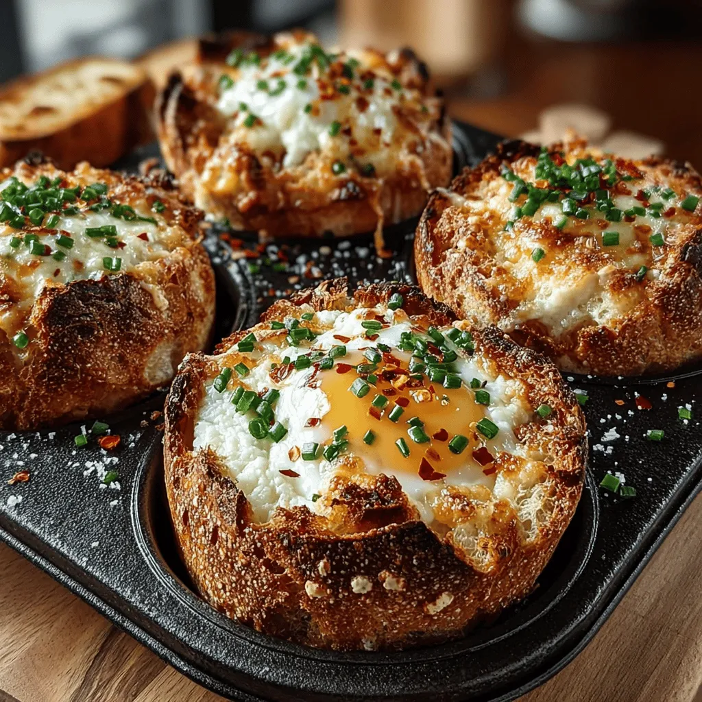 In the world of breakfast foods, few things can match the comfort and satisfaction of a well-crafted egg dish. Today, we’re diving into a delightful recipe for Mini Egg and Cheese Bread Bakes—perfectly sized for individual servings and packed with flavor. This dish combines the heartiness of crusty bread with the rich creaminess of eggs and cheese, making it an ideal option for breakfast, brunch, or even a cozy snack. With just a handful of ingredients and straightforward steps, you can whip up this crowd-pleaser in no time. Let’s explore how to create these delicious bites that will have everyone coming back for seconds.