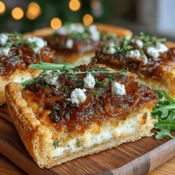 When it comes to creating a dish that is both elegant and delicious, few recipes can rival the Sweet & Savory Caramelized Onion and Goat Cheese Tart. This delectable tart is not only visually appealing, but it also marries flavors in a way that delights the palate. With the sweetness of caramelized onions paired with the tangy creaminess of goat cheese, all nestled within a flaky puff pastry, this dish is perfect for a variety of occasions. Whether you’re hosting a brunch, looking for an impressive appetizer, or craving a light dinner, this tart fits the bill beautifully.