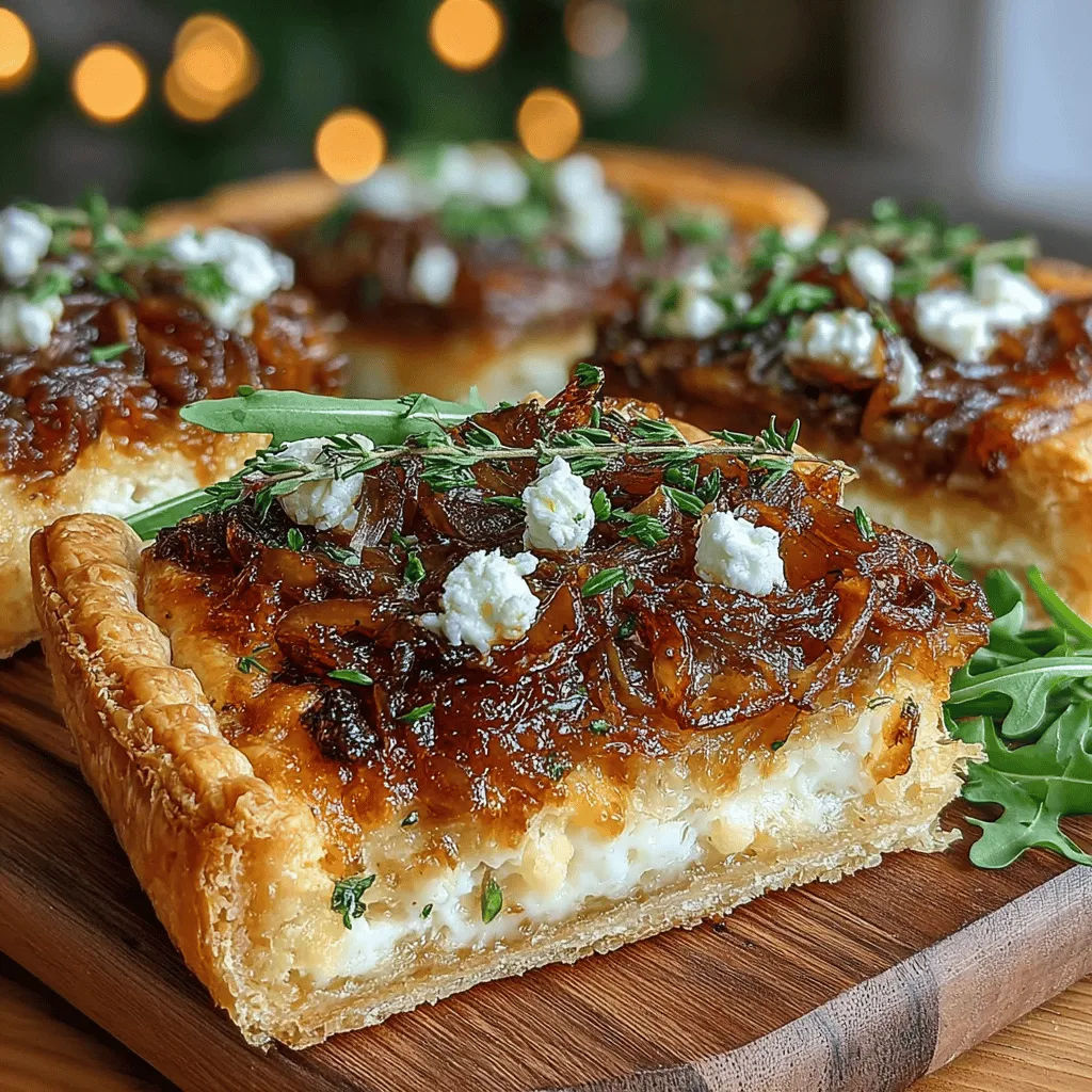 When it comes to creating a dish that is both elegant and delicious, few recipes can rival the Sweet & Savory Caramelized Onion and Goat Cheese Tart. This delectable tart is not only visually appealing, but it also marries flavors in a way that delights the palate. With the sweetness of caramelized onions paired with the tangy creaminess of goat cheese, all nestled within a flaky puff pastry, this dish is perfect for a variety of occasions. Whether you’re hosting a brunch, looking for an impressive appetizer, or craving a light dinner, this tart fits the bill beautifully.