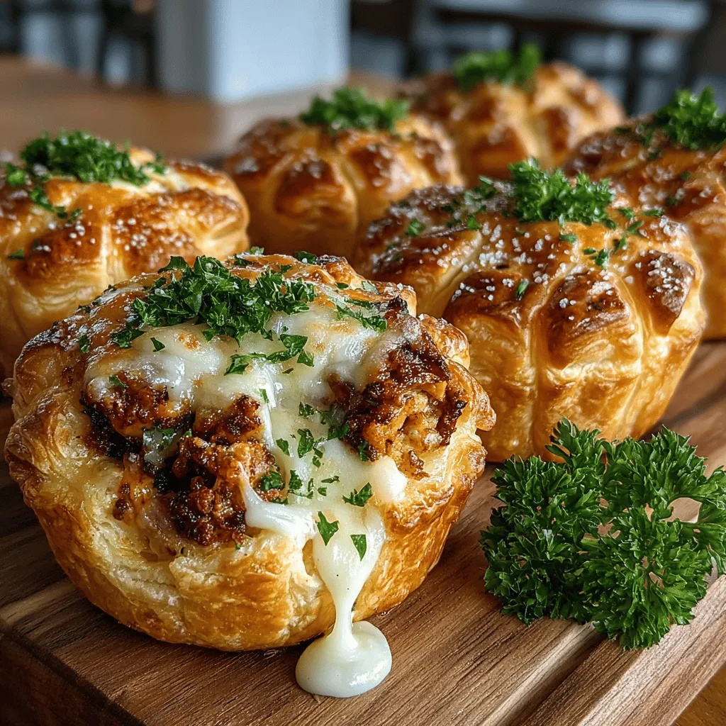 If you're searching for an appetizer that is sure to impress, look no further than Mini Chicken Alfredo Pastry Puffs. These bite-sized delights combine the creamy, savory flavors of a classic Chicken Alfredo sauce with the flaky, buttery goodness of puff pastry. Perfect for gatherings, parties, or even a cozy night in, these pastry puffs offer a delightful twist on a beloved comfort food, making them an ideal choice for any occasion.