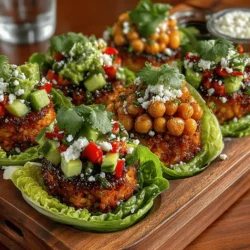 In recent years, the health-conscious community has increasingly recognized the value of incorporating legumes and fresh vegetables into daily diets. Among these nutritional powerhouses, chickpeas stand out for their impressive health benefits. Not only are they versatile and easy to prepare, but they also provide a remarkable source of plant-based protein, fiber, and a variety of essential vitamins and minerals. When paired with vibrant, crunchy vegetables in a meal like Mini Crispy Chickpea Lettuce Boats, you create a dish that is not only satisfying but also bursting with flavor and nutrients.
