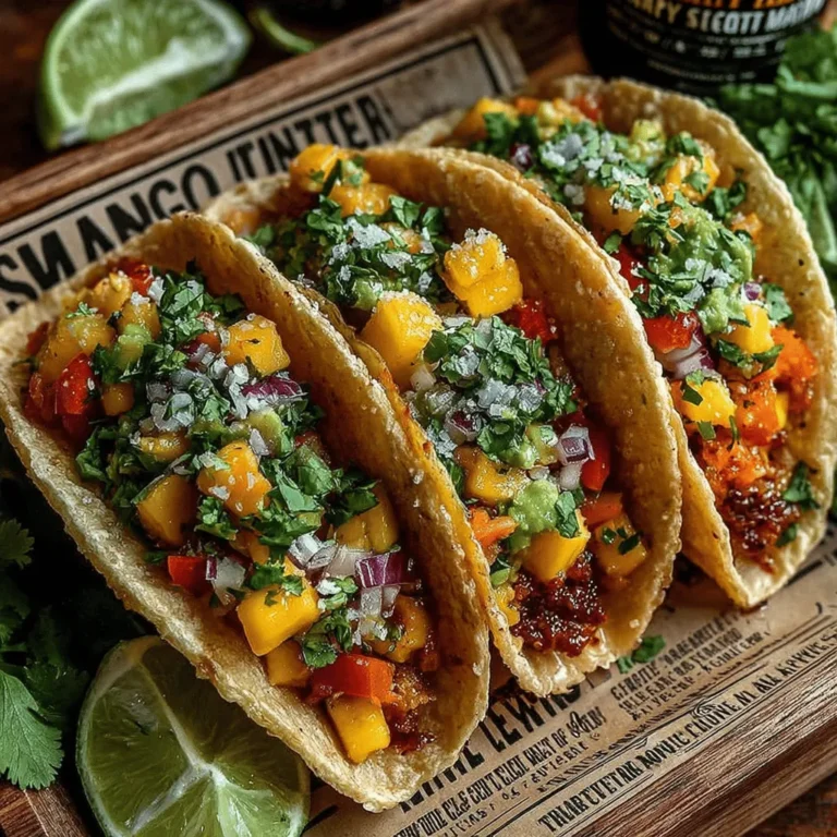 In the realm of vibrant and refreshing dishes, Mango Lime Avocado Salsa Wraps stand out as a delightful choice. This recipe combines the sweetness of ripe mangoes, the creaminess of avocado, and the zesty kick of lime, creating a flavor explosion that tantalizes the taste buds. Whether you’re seeking a light lunch, a colorful appetizer, or a nutritious dinner option, these wraps are not only easy to prepare but also packed with nutrients. With the right combination of fresh ingredients, they offer a burst of flavor that is both satisfying and invigorating.