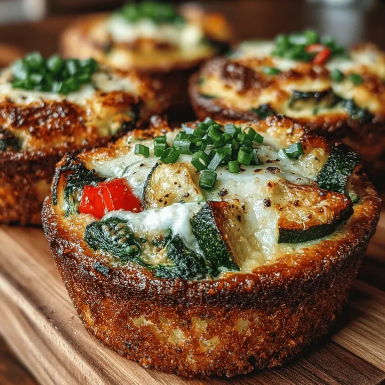 Mini Veggie Quiche Biscuit Cups are a delightful twist on the classic quiche recipe, seamlessly blending convenience with nutrition. These bite-sized treats are perfect for any occasion—whether it's a leisurely breakfast, a lively brunch gathering, or a simple snack to satisfy midday cravings. Their versatility makes them a standout addition to any meal plan. With a flaky biscuit base that cradles a colorful assortment of vegetables and cheese, these quiche cups are not only visually appealing but also rich in flavor and essential nutrients.
