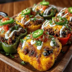 When it comes to appetizers that wow guests, stuffed mini bell pepper nachos stand out as a vibrant and delicious option. This innovative dish combines the beloved flavors of traditional nachos with the colorful and nutritious mini bell pepper, creating a satisfying snack that’s equally appealing to the eyes and the palate. Whether you’re hosting a game day gathering, a casual get-together, or simply craving a fun and flavorful dish, these stuffed mini bell pepper nachos are sure to be a hit.